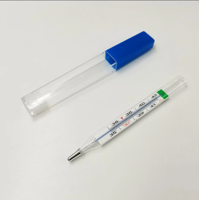 Classic Glass Clinical Thermometer with Case