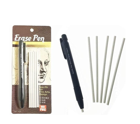 قلم جومة (أستيكة) ضغاط للتفاصيل الدقيقة 3.8mm مع 5 غيارات Keep Smiling