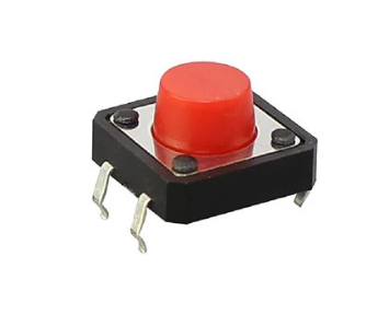 Tactile Push Button Switches Assorted Pack with Caps (10 Pieces)