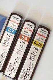 علبة سنون أقلام سنون روترنج تيكي Rotring Tikky Hi-Polymer (12 سن)